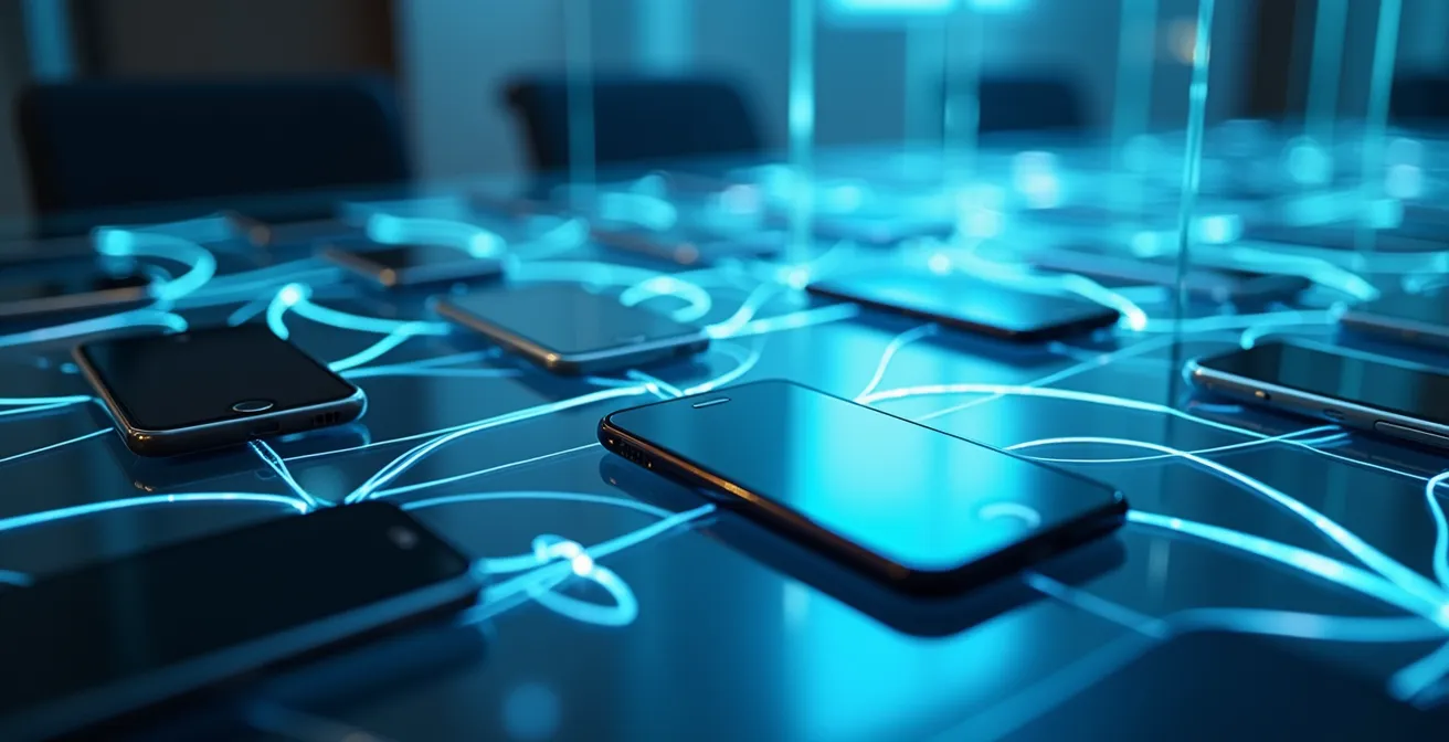 Visualización abstracta de flujos de datos y metadatos en comunicaciones corporativas