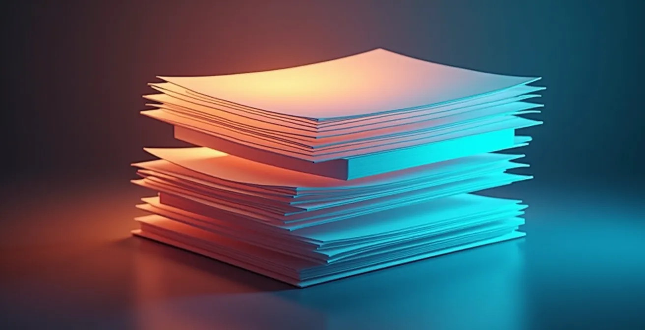 Espacio de trabajo colaborativo con múltiples profesionales trabajando en documentos compartidos