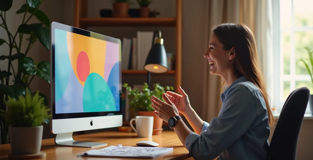 Equipo participando en actividad virtual colaborativa desde diferentes espacios
