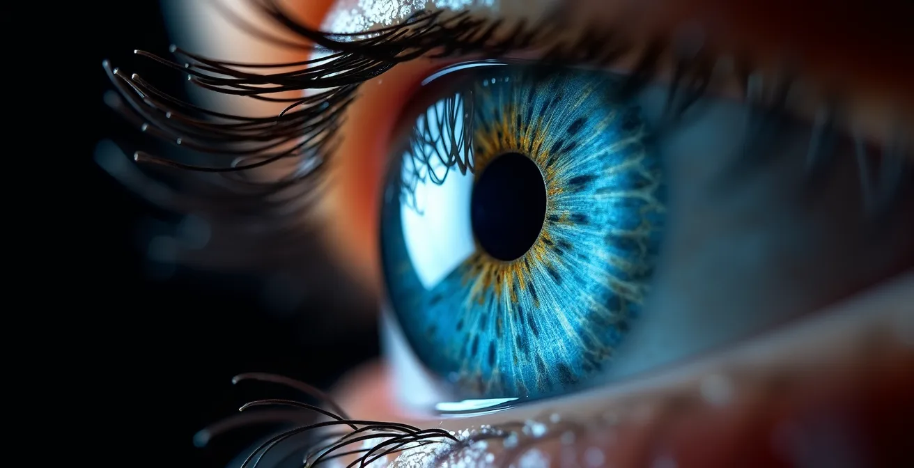 Vista macro de neuronas activándose durante experiencia de realidad virtual