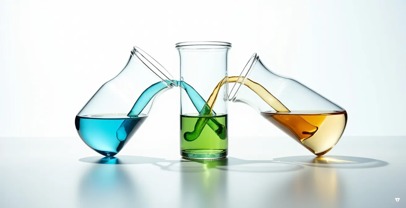 Diagrama visual de asignación de propiedad de campos entre departamentos