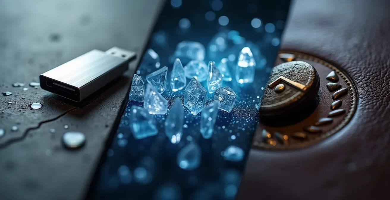 Visualización del principio 3-2-1 para copias de seguridad de bóvedas digitales